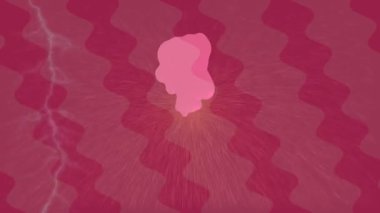 Benzersiz dijital animasyon tarzı grafikleri olan yaratıcı ortam tasarımı için yenilikçi hareket dokusu