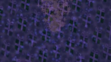 Soyut hareket desenli fütüristik video üretimi için dinamik dijital arkaplan