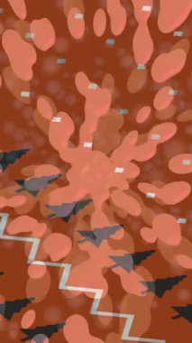 Benzersiz video giriş tasarımı projeleri için detaylı yüzey kalıbı film animasyon stili grafik girişi