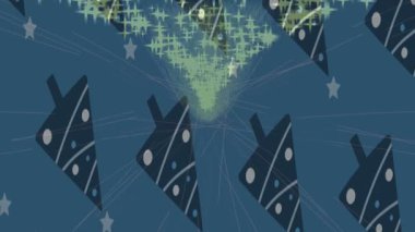 Benzersiz hareket dokusu tasarım sanatı ile profesyonel video düzenleme için modern soyut grafikler