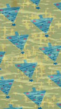 Soyut hareket desenli fütüristik video üretimi için dinamik dijital arkaplan