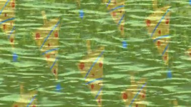 Benzersiz video giriş tasarımı projeleri için detaylı yüzey kalıbı film animasyon stili grafik girişi