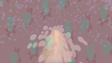 Soyut hareket desenli fütüristik video üretimi için dinamik dijital arkaplan