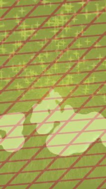 Benzersiz dijital animasyon tarzı grafikleri olan yaratıcı ortam tasarımı için yenilikçi hareket dokusu