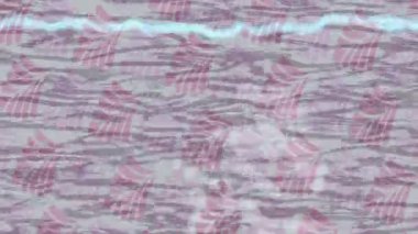 Benzersiz dijital animasyon tarzı grafikleri olan yaratıcı ortam tasarımı için yenilikçi hareket dokusu