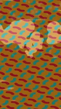 Benzersiz hareket grafikleri tasarım sanatına sahip yaratıcı film üretimi için özet bir arkaplan