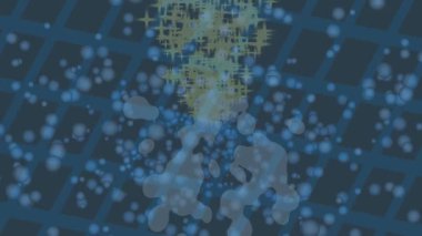 Benzersiz dijital animasyon tarzı grafikleri olan yaratıcı ortam tasarımı için yenilikçi hareket dokusu