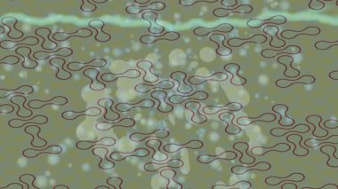 Benzersiz dijital animasyon tarzı grafikleri olan yaratıcı ortam tasarımı için yenilikçi hareket dokusu