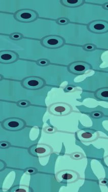 Soyut hareket desenli fütüristik video üretimi için dinamik dijital arkaplan