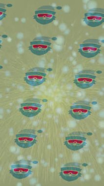 Modern medya üretimi için fütüristik dijital soyut doku sinematik tarz hareketli grafik ögesi