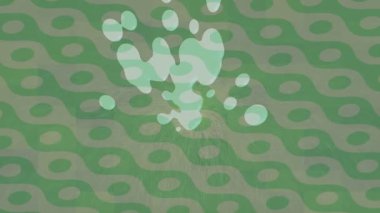 Benzersiz dijital animasyon tarzı grafikleri olan yaratıcı ortam tasarımı için yenilikçi hareket dokusu