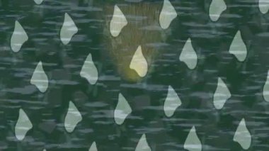 Organik desenli yüzey giriş stili video film sanatı ile soyut arkaplan tasarımı