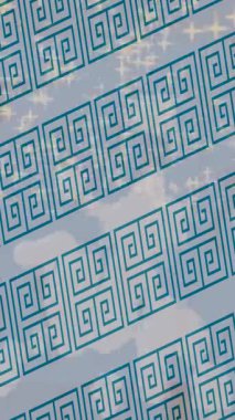 Benzersiz video giriş tasarımı projeleri için detaylı yüzey kalıbı film animasyon stili grafik girişi