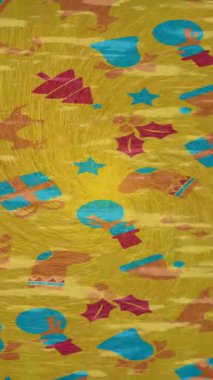 Benzersiz video giriş tasarımı projeleri için detaylı yüzey kalıbı film animasyon stili grafik girişi