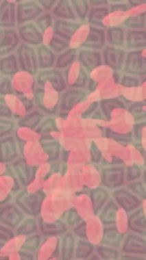 Benzersiz dijital animasyon tarzı grafikleri olan yaratıcı ortam tasarımı için yenilikçi hareket dokusu