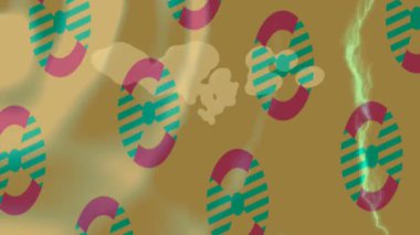 Modern medya üretimi için fütüristik dijital soyut doku sinematik tarz hareketli grafik ögesi