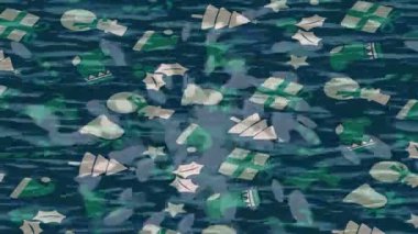 Lüks hareket projeleri için soyut tasarım stili animasyonu olan üst düzey dijital doku