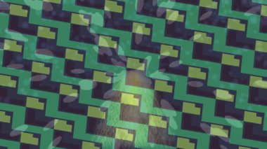 Dijital doku yüzey tasarım biçimi ile modern video animasyonu için gelişmiş hareket grafikleri