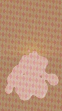 Benzersiz dijital animasyon tarzı grafikleri olan yaratıcı ortam tasarımı için yenilikçi hareket dokusu