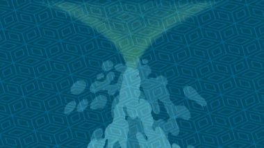 Organik desenli yüzey giriş stili video film sanatı ile soyut arkaplan tasarımı