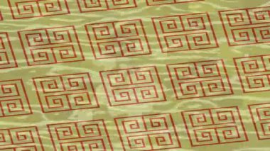 Soyut hareket desenli fütüristik video üretimi için dinamik dijital arkaplan