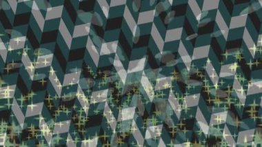 Soyut hareket desenli fütüristik video üretimi için dinamik dijital arkaplan