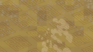 Benzersiz dijital animasyon tarzı grafikleri olan yaratıcı ortam tasarımı için yenilikçi hareket dokusu