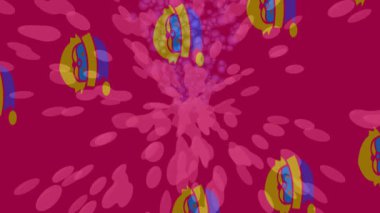 Lüks hareket projeleri için soyut tasarım stili animasyonu olan üst düzey dijital doku