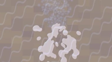 Soyut hareket desenli fütüristik video üretimi için dinamik dijital arkaplan