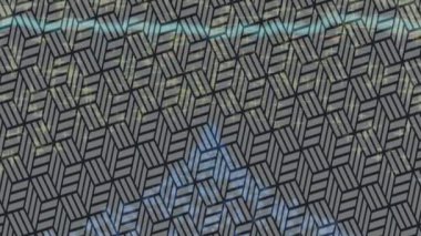 Benzersiz dijital animasyon tarzı grafikleri olan yaratıcı ortam tasarımı için yenilikçi hareket dokusu