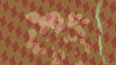 Benzersiz dijital animasyon tarzı grafikleri olan yaratıcı ortam tasarımı için yenilikçi hareket dokusu