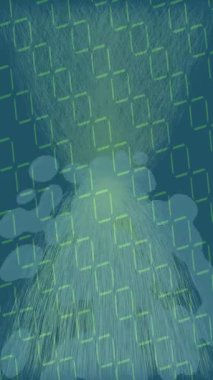 Benzersiz dijital animasyon tarzı grafikleri olan yaratıcı ortam tasarımı için yenilikçi hareket dokusu