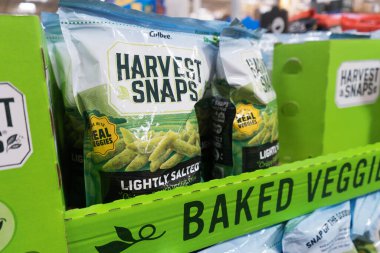 Las Cruces, New Mexico, ABD 'deki Sam' s Club 'ın marketinde bezelyeli bisküvi paketleri.