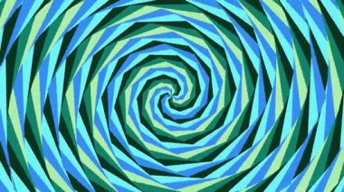 Büyüleyici soyut geometrik desen canlı mor, mavi ve gök mavisi renkli üçgenler dizisi ile dinamik ve görsel olarak çekici bir arka plan oluşturur..