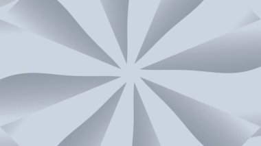 Açık mavi ve gri bir yıldız patlaması deseni içeren büyüleyici soyut bir animasyon sürekli döner ve dönüşür, dinamik ve modern bir arka plan döngüsü yaratır..