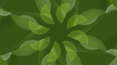 Soyut yeşil yaprak şekillerinin kusursuz döngüsü dinamik ve organik bir zemin oluşturur. Doğa, büyüme, çevre ve çevre dostu temalar için ideal.