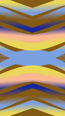 Değişik mavi, sarı, turuncu ve kahverengi tonlarında kusursuz dalgalı çizgiler içeren büyüleyici soyut bir arka plan animasyonu dinamik ve akışkan bir görsel deneyim yaratıyor..