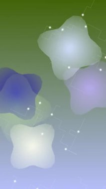 Dinamik soyut arkaplan dikey mavi çizgiler ve yüzen yarı saydam baloncuklar ile karanlık, minimalist arka plan, modern dijital projeler için mükemmel.