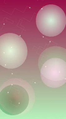 Dinamik soyut arkaplan dikey mavi çizgiler ve yüzen yarı saydam baloncuklar ile karanlık, minimalist arka plan, modern dijital projeler için mükemmel.