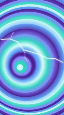 Dinamik soyut arkaplan dikey mavi çizgiler ve yüzen yarı saydam baloncuklar ile karanlık, minimalist arka plan, modern dijital projeler için mükemmel.
