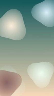 Değişik mavi kabarcıklar içeren dinamik soyut arkaplan yüzüyor ve etkileşime geçiyor, dingin ve modern bir görsel efekt yaratıyor.