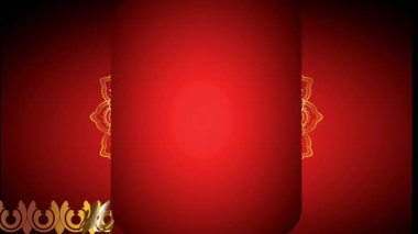 Çin Yeni Yılı 2026, at altın sikke animasyonu yılı kırmızı arka planda. 2026 Çin Yeni Yılı animasyonu, lüks bir kırmızı arka plan. Ay 'ın Yeni Yıl kutlamaları, açılış törenleri ve bayram videoları için mükemmel..