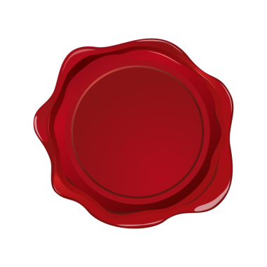 Şeffaf PNG arkaplanda boş kırmızı balmumu mühür etiketi var. Yasal belgeler, noter mührü, düğün davetiyeleri, lüks markalar, kalite garantisi rozetleri ve eski mektup veya zarf tasarımları.