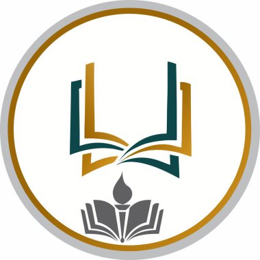 Eğitim okulu logosu şablonu kalkan şekilleri ve beyaz arka planda izole edilmiş ekstra elementler içeriyor. Okullar, üniversiteler, üniversiteler, eğitim merkezleri, e-öğrenim platformları, kırtasiye ve eğitim için genel akademik amblem tasarımı idealdir..