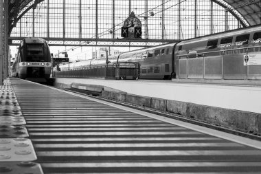 Bordeaux, Fransa, 2023-12-27. Bordeaux Saint Jean tren istasyonunun manzarası. Fotoğraf: Jean-marc Vigneres.