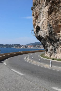 Monako 'da sokak arası, Fransız Rivierası.