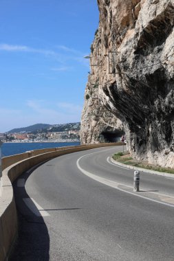 Monako 'da sokak arası, Fransız Rivierası.