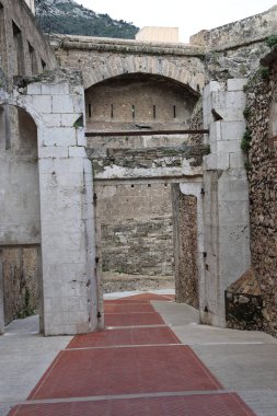 Monako 'da sokak arası, Fransız Rivierası.