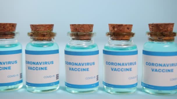 Vakcína COVID-19. Zdravotnictví lékařské koncepce. Vytvoření vývoje — Stock video