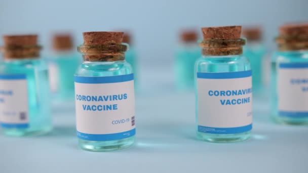 Vaccin antigrippal contre le coronavirus. Ligne de production de vaccins contre le coronavirus Covid-19 — Video